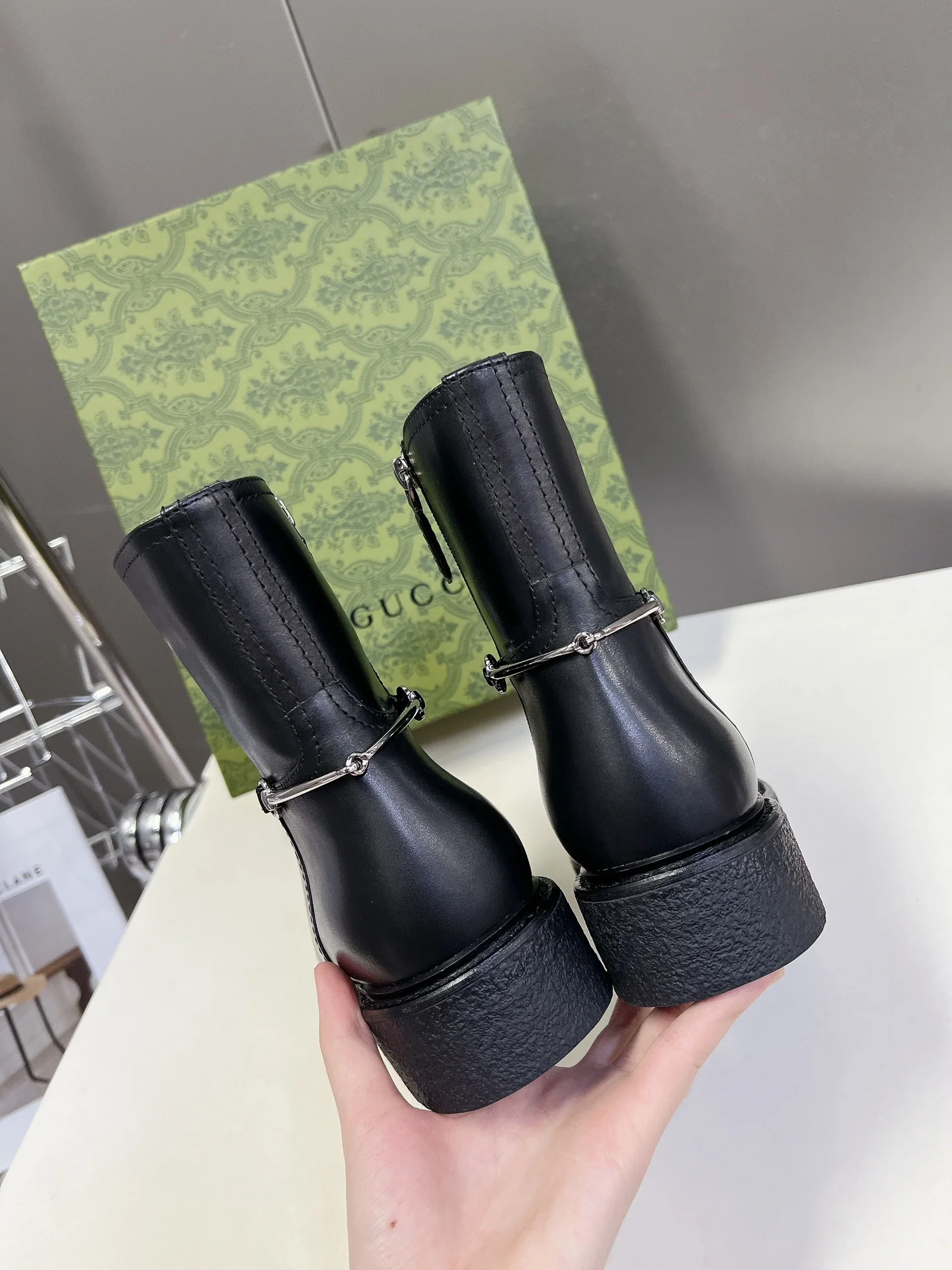 Ботинки для верховой езды Gucci 2024 - Черные - 1