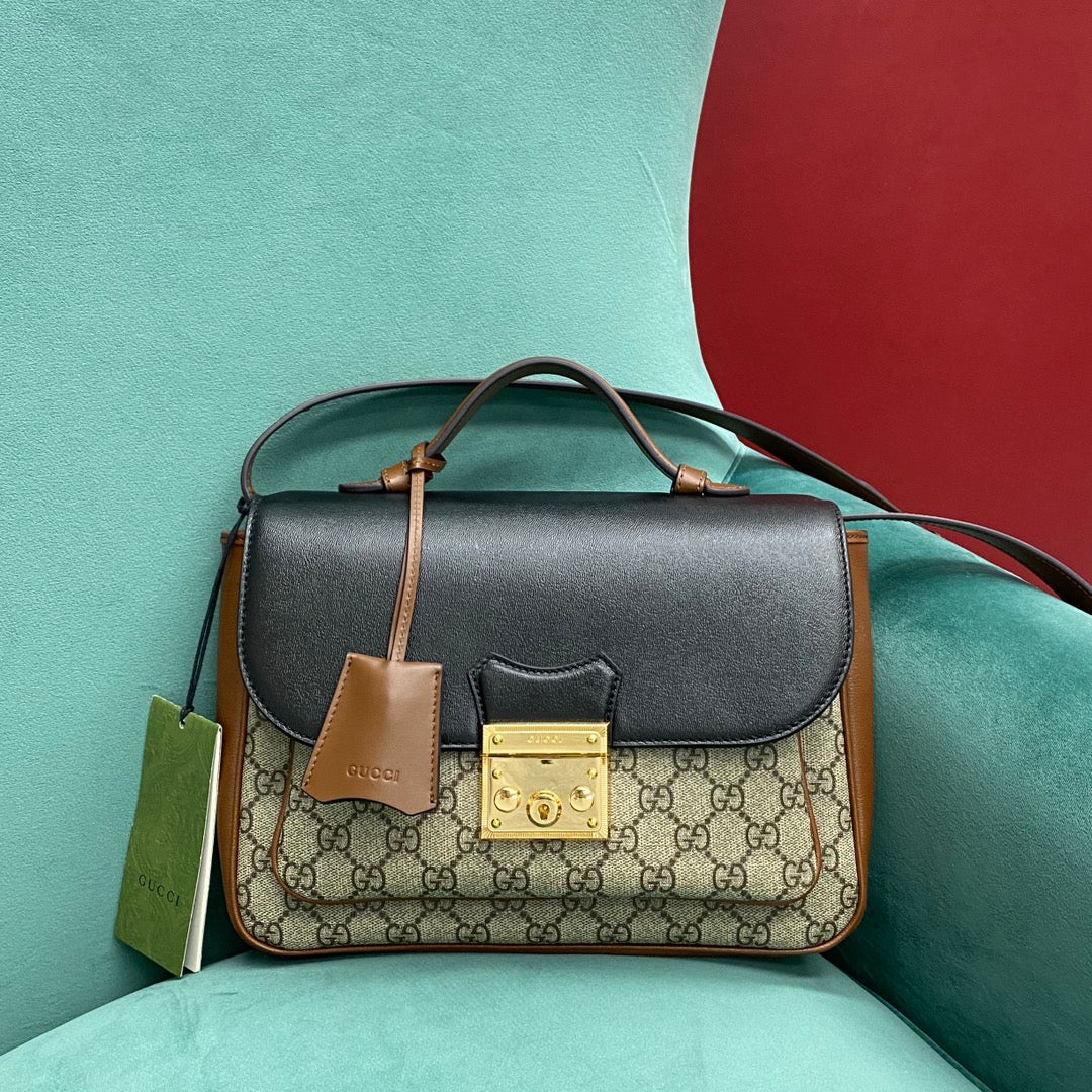 Сумка-мессенджер Gucci с замком (большая)