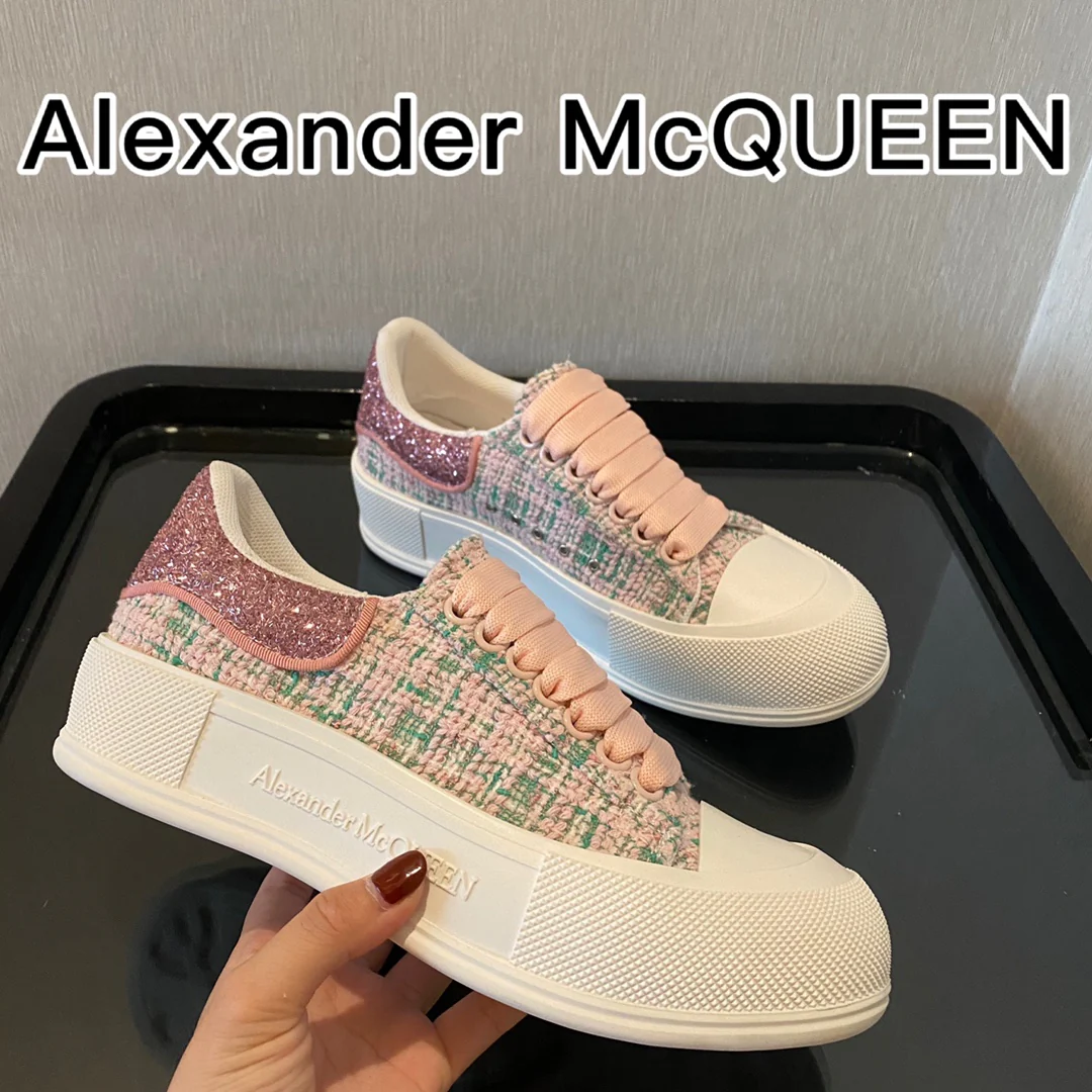McQueen - Верх из шерсти - Подошва сзади - Ковшовые туфли