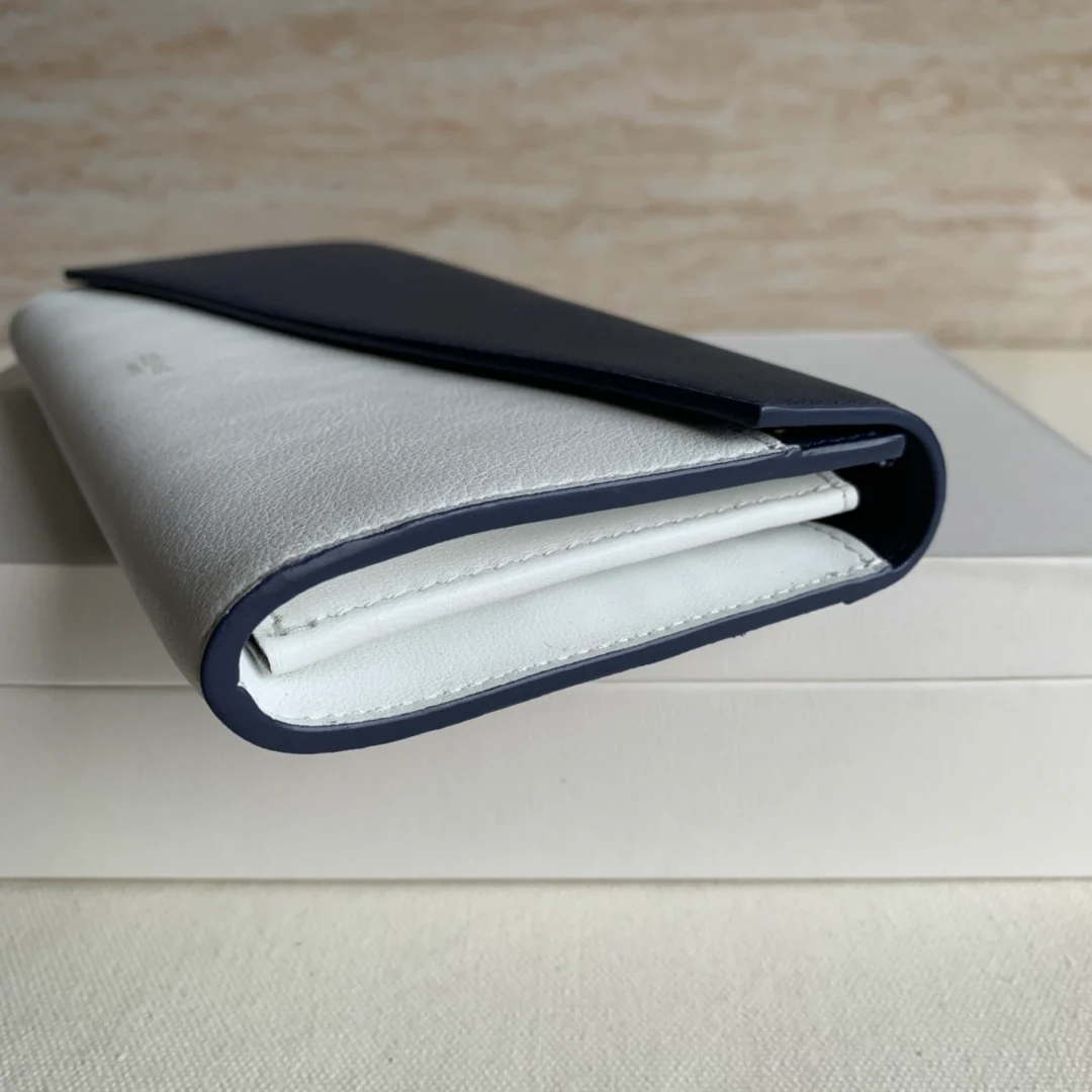 Кошелек-книжка Celine - темно-синий и белый