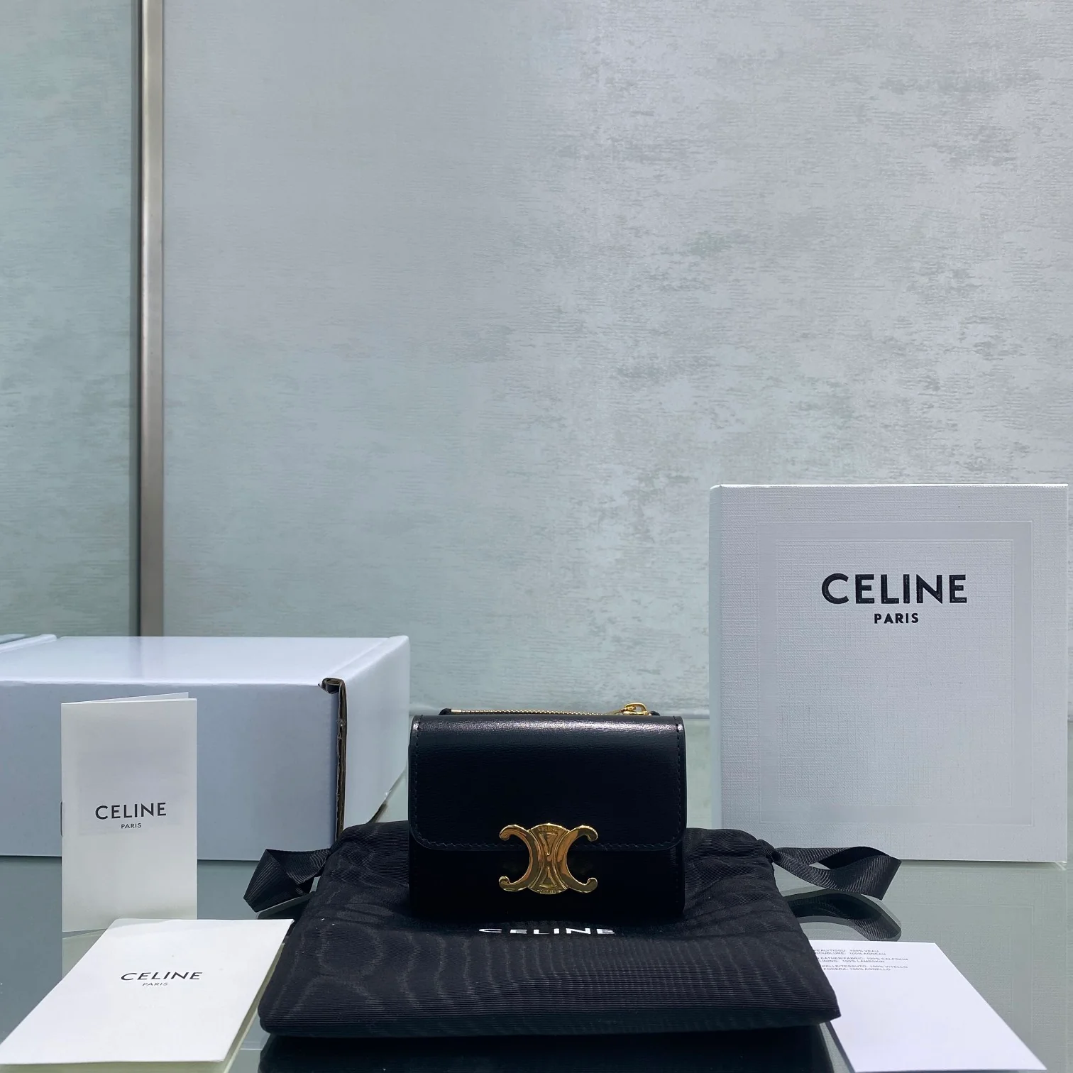 Celine Triomphe 2-в-1-черный