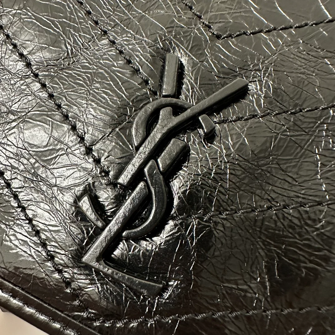 Мини-кошелек на цепочке YSL Niki, черный