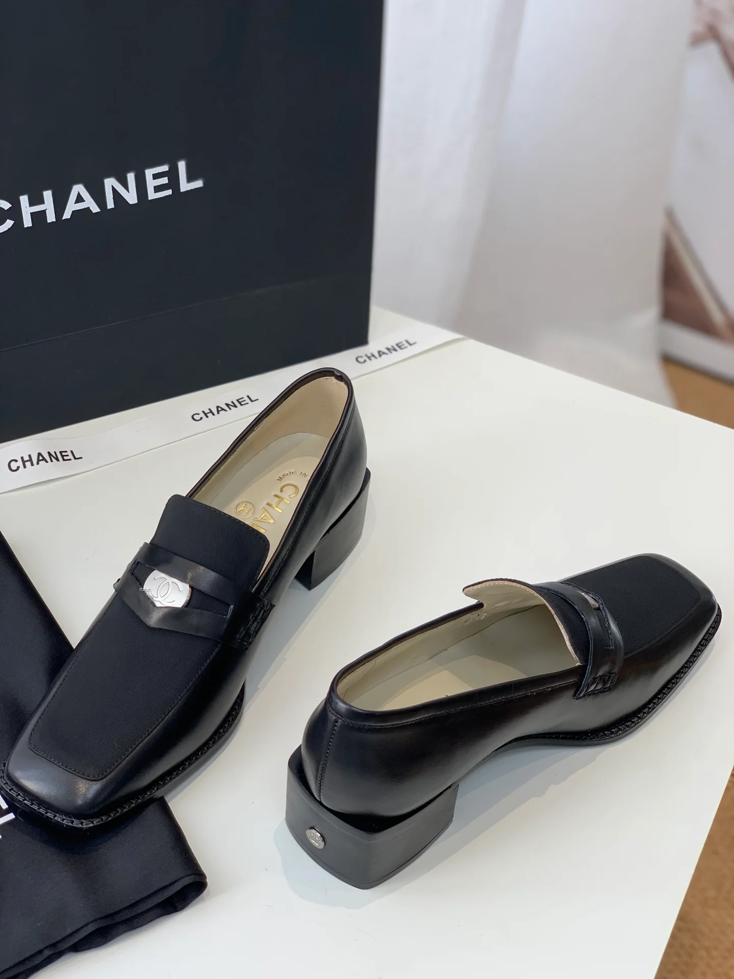 Chanel - Винтаж - Квадратный носок - Низкий каблук - 2