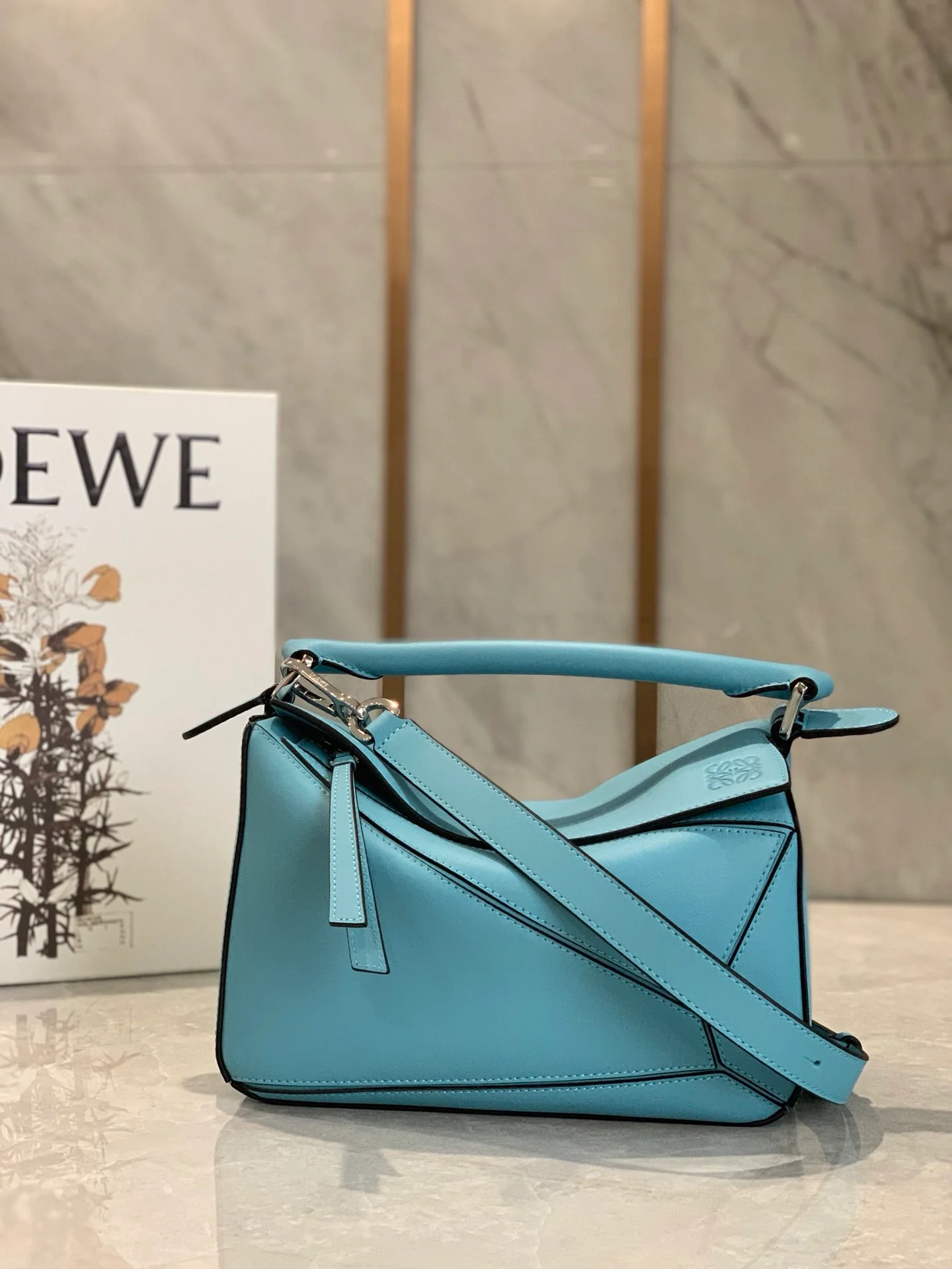 Новая сумка Loewe Puzzle Bag из телячьей кожи, 2 шт., 2 шт.
