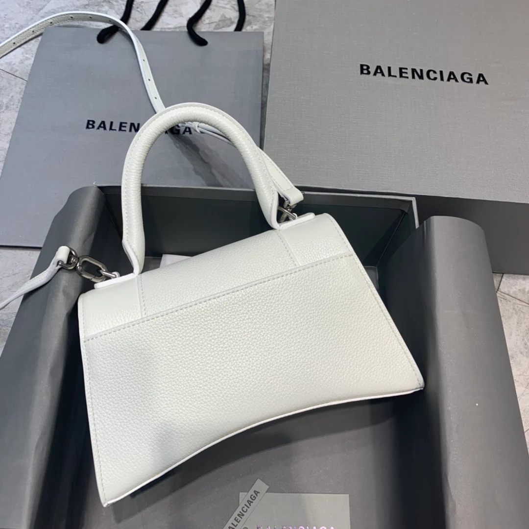 Сумка Balenciaga Hourglass - белый с узором 
