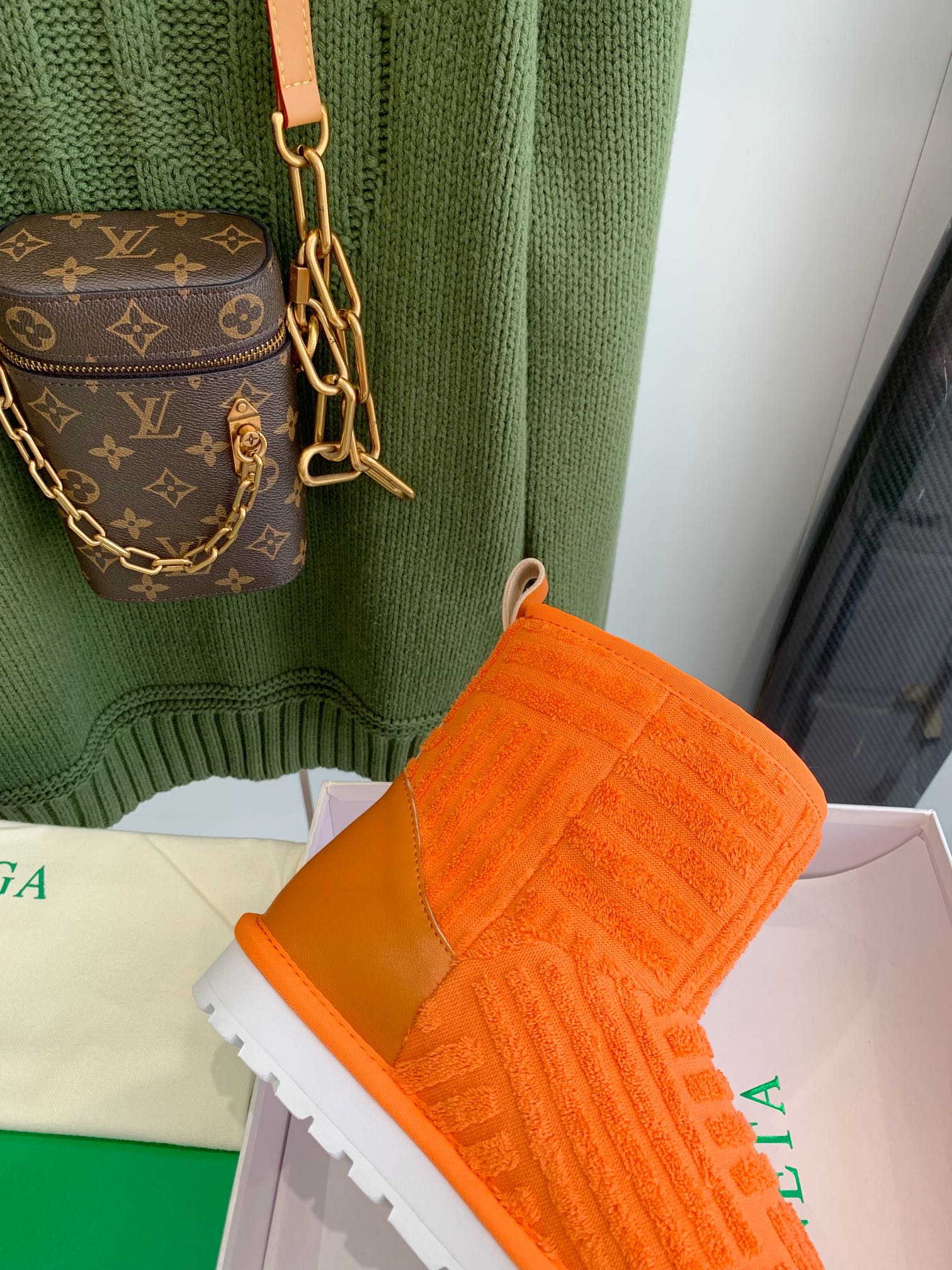 BV - Флисовые низкие сапоги - Оранжевые