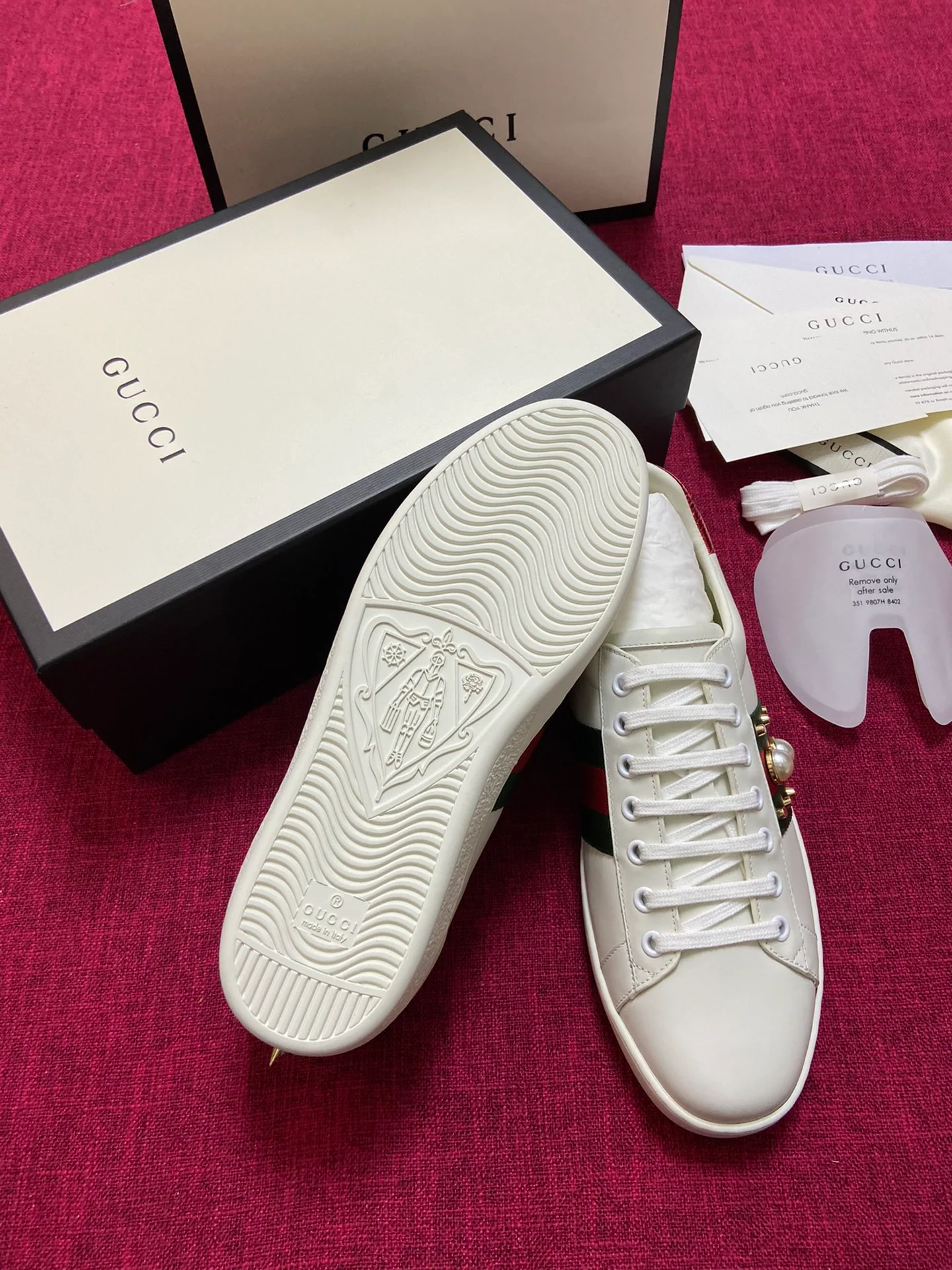 Gucci - Белые кроссовки - Кроссовки - Повседневная обувь - 11