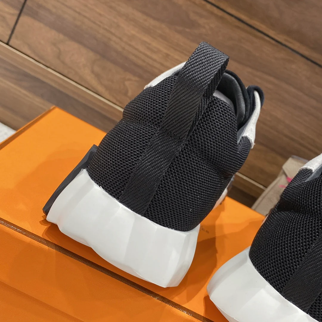 Весенняя коллекция Hermes 2022 — Спортивная повседневная обувь — Унисекс — Черно-белая