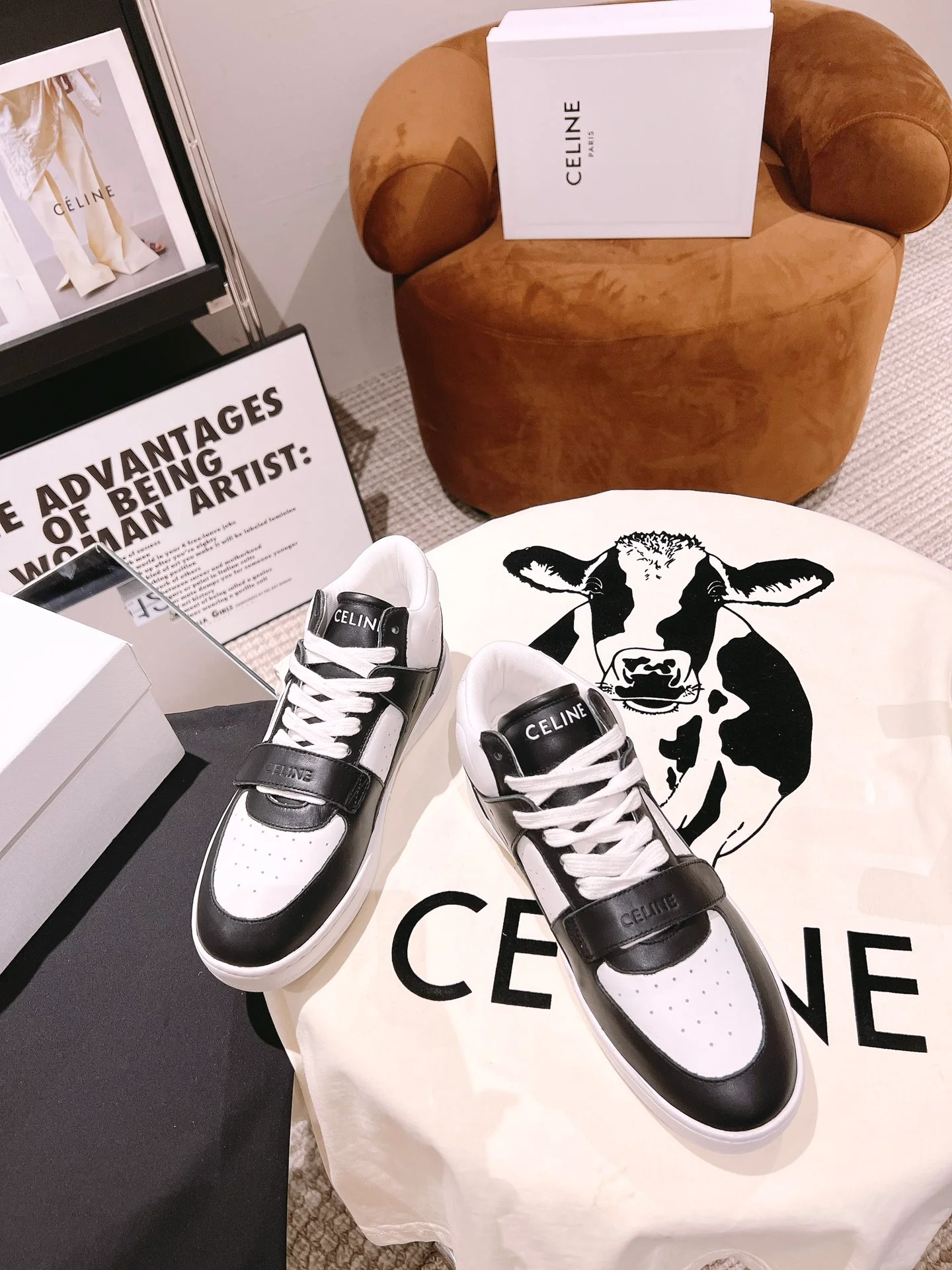 Повседневные высокие кроссовки Celine