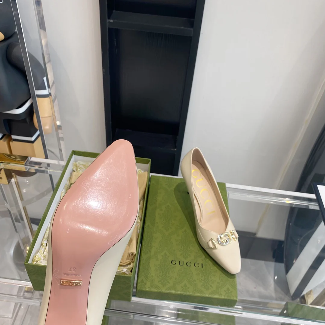 Gucci - Ретро - Туфли с острым носком - На высоком каблуке - 1