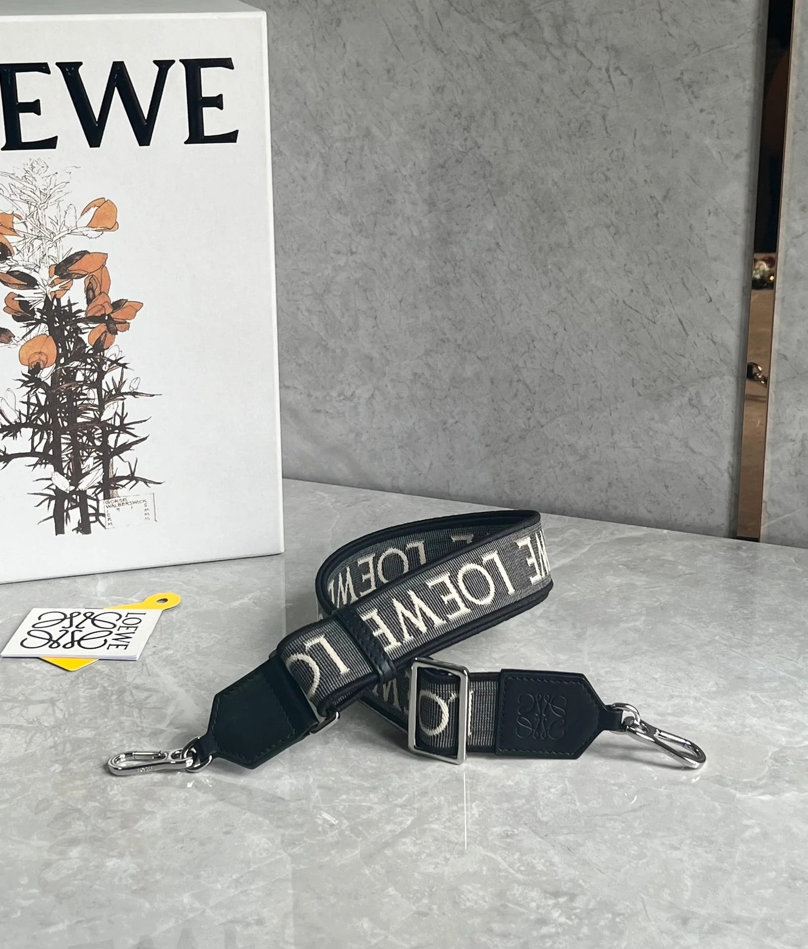 Loewe Puzzle Leather Satin Leather Black Small