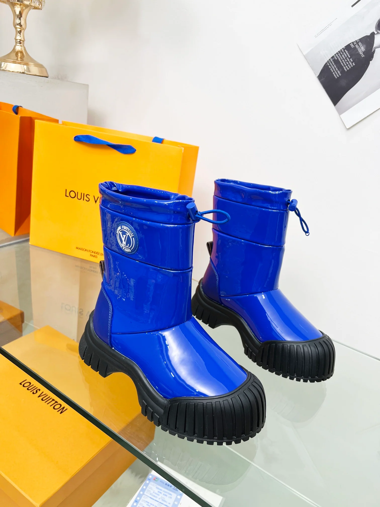 Водонепроницаемые теплые пуховые сапоги LV на толстой подошве