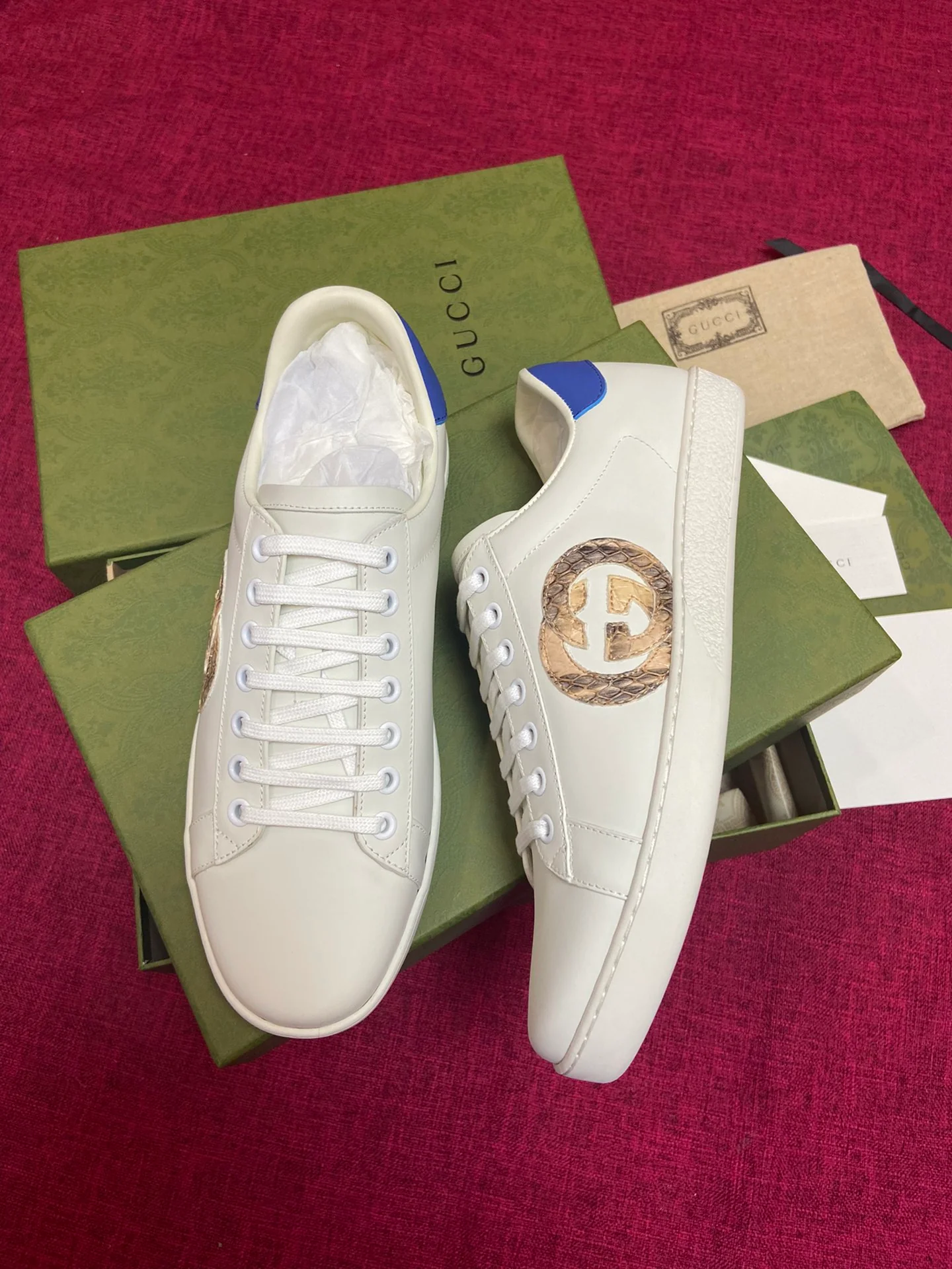 Gucci - Белые кроссовки - Кроссовки - Повседневная обувь - 14