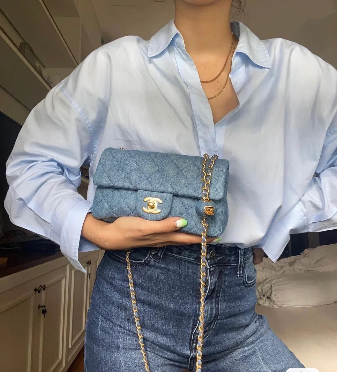 Chanel - Сумка с квадратным клапаном 