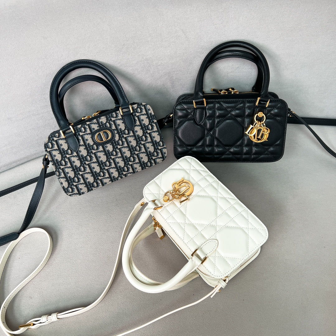 Сумка Dior Myd Doctor Bag - Мини - Монограмма, темно-синяя