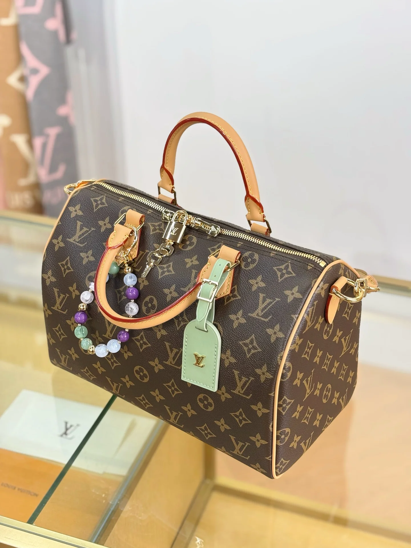 LV-m15107-speedy-soft-30-lucky handbag-classic monogram