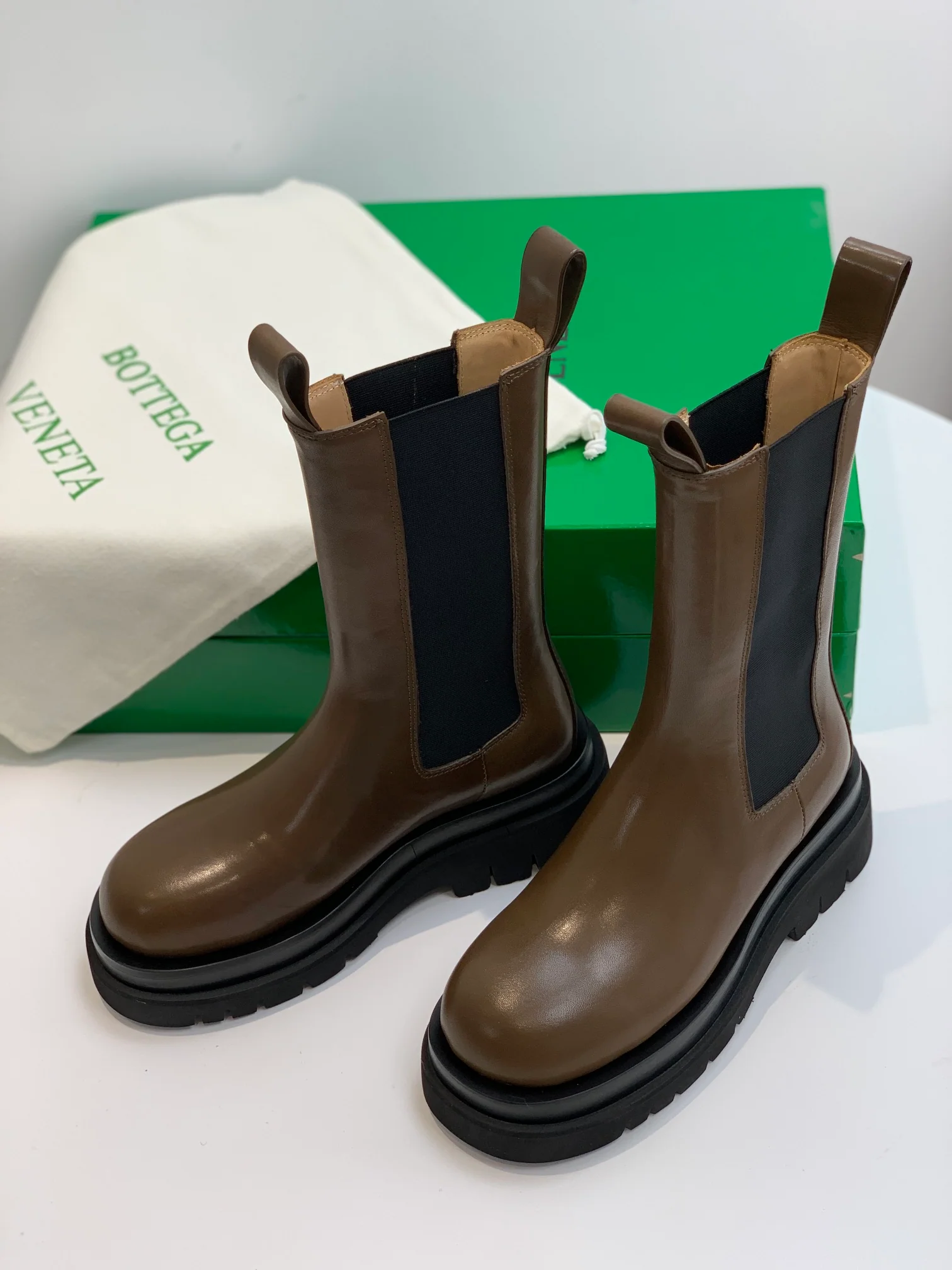 Ботильоны BV-lug - улучшенная версия - коричневые