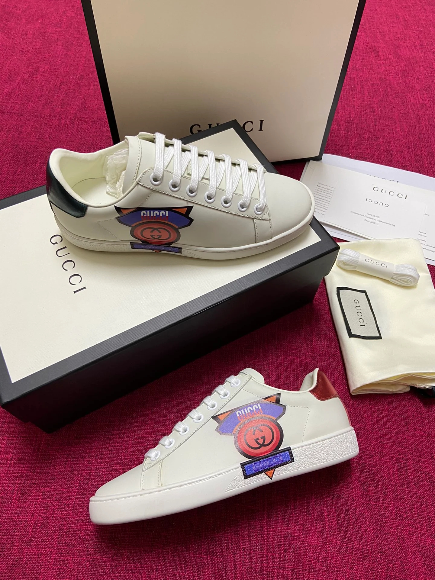 Gucci - Белые кроссовки - Кроссовки - Повседневная обувь - 9