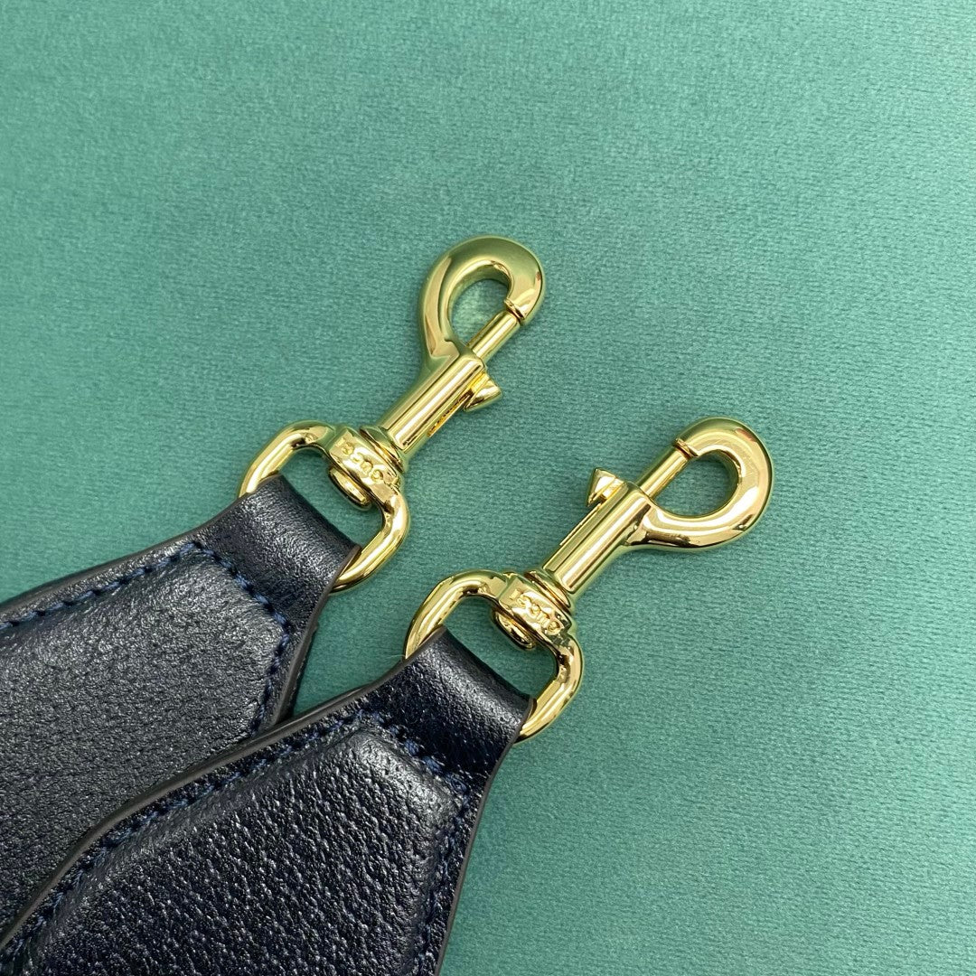 Сумка Gucci Ophidia Strawberry через плечо - черная