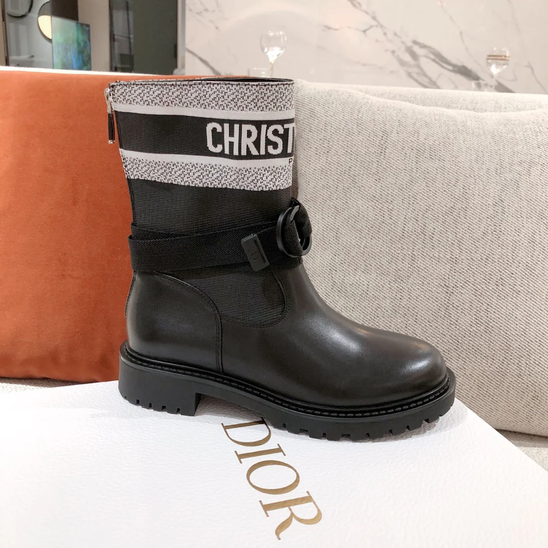 Ботинки до середины икры с логотипом Dior