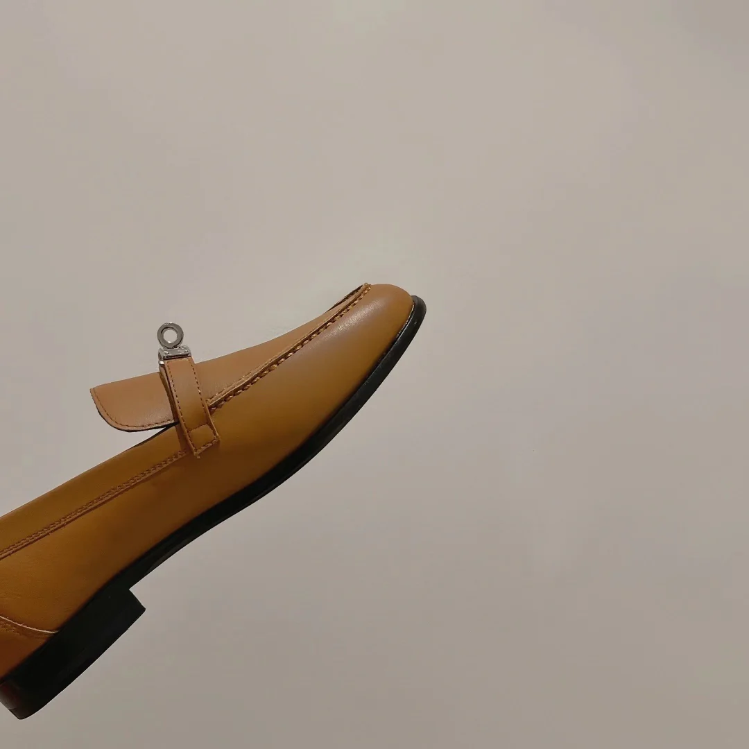 Лоферы Hermes Kelly с пряжкой - 3