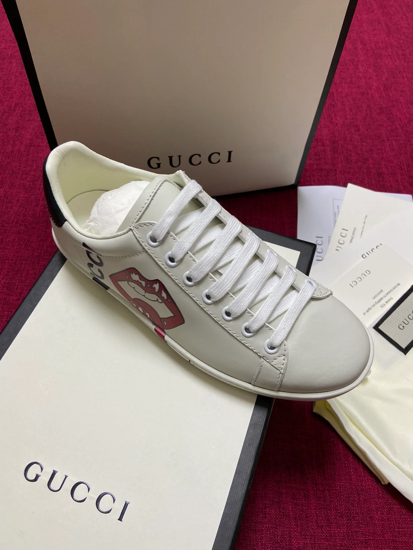 Gucci - Белые кроссовки - Кроссовки - Повседневная обувь - 8