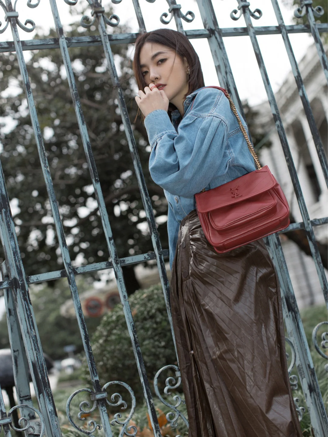 YSL-niki-Red Outfit Sharing