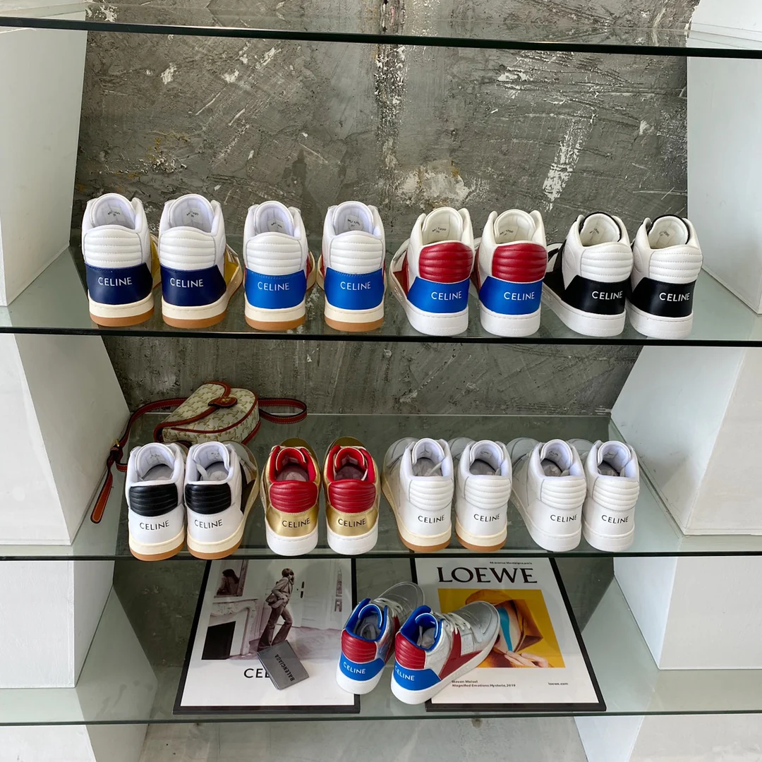 Спортивные повседневные высокие кроссовки Celine — модель унисекс — изображение из коллекции