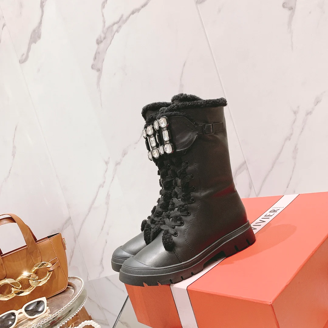 Обувь RV - ботинки Dr. Martens средней высоты - черные