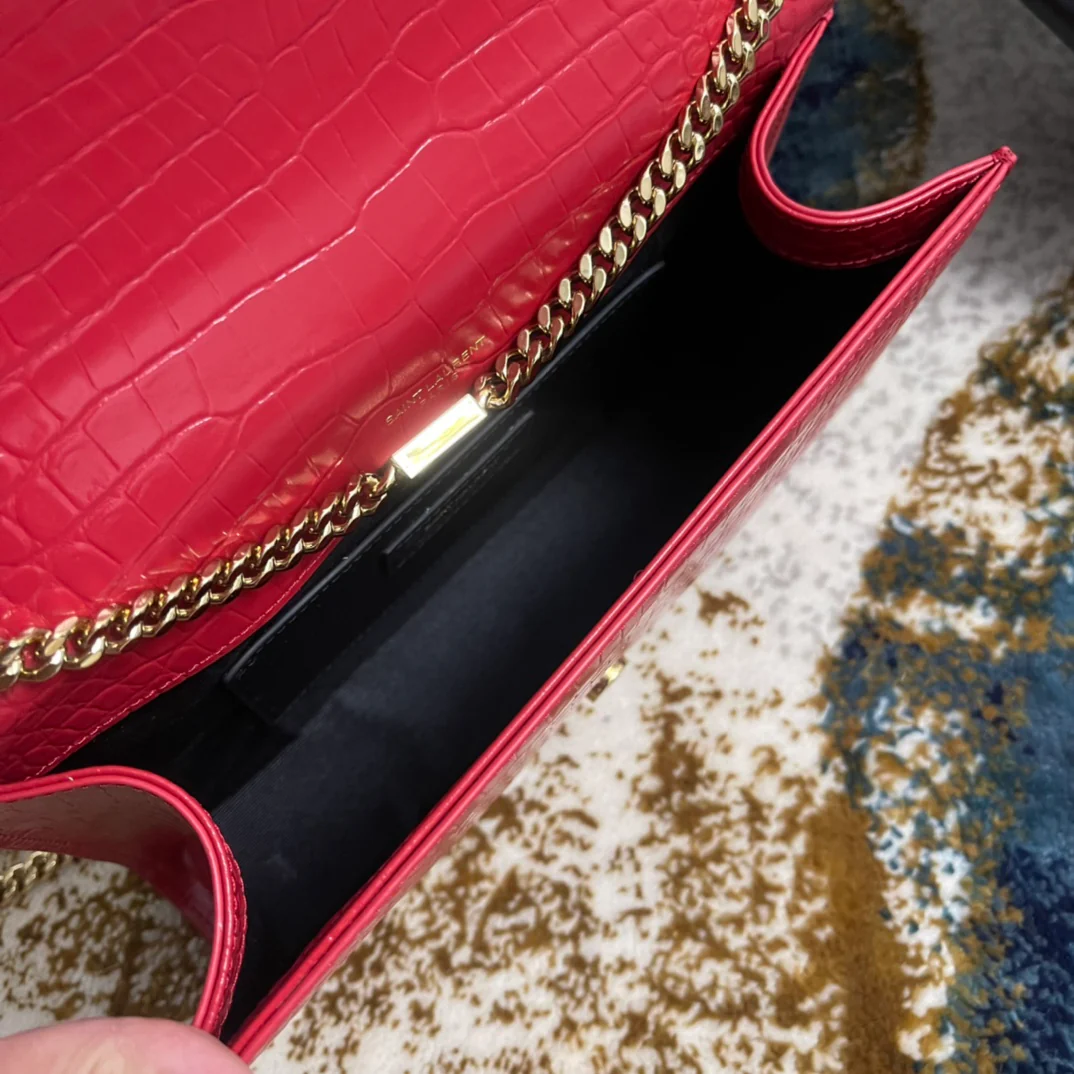 Сумка YSL Kate с цепочкой и крокодиловым принтом - Маленькая - 2 шт.