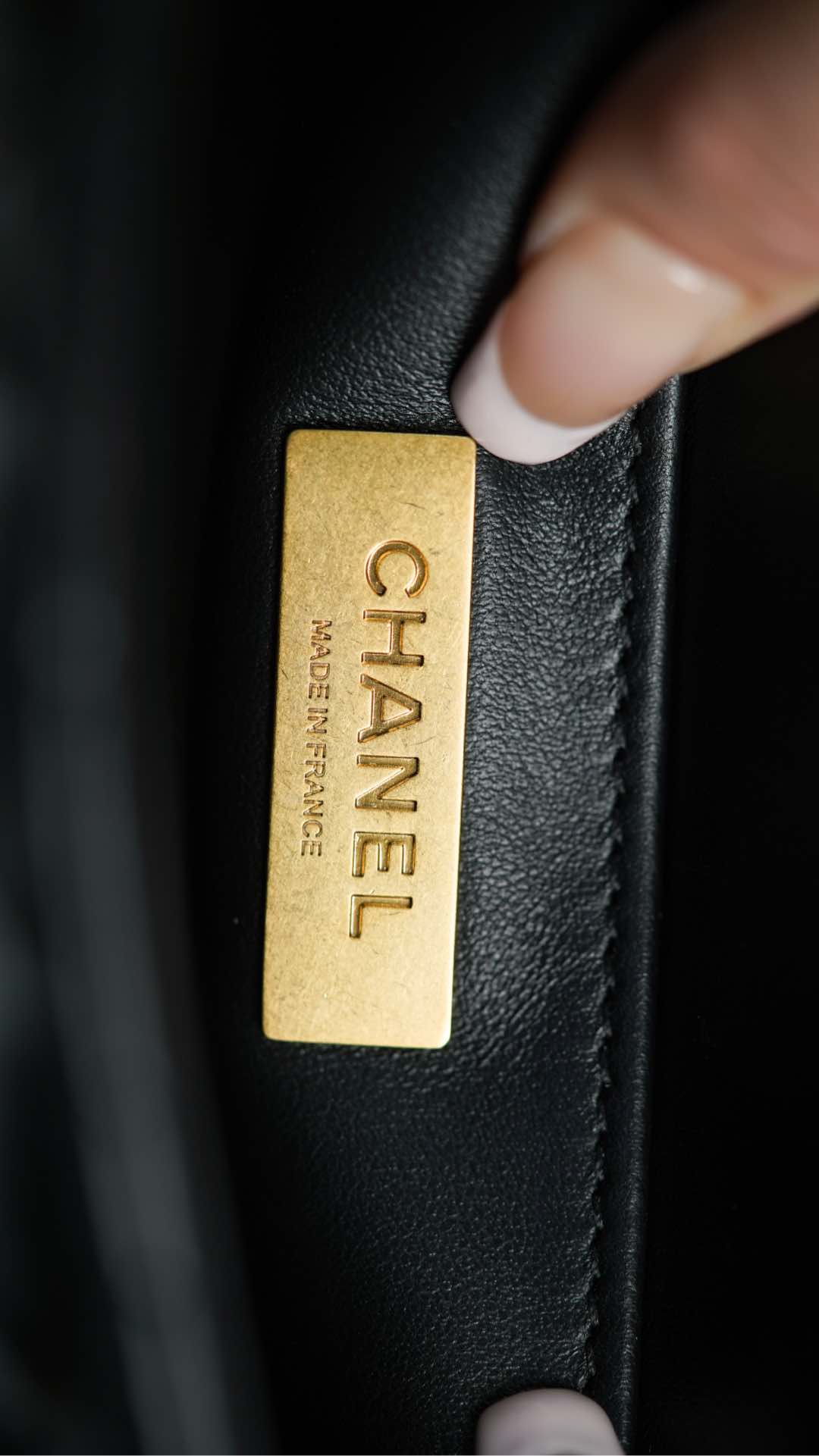 Сумка Chanel 25p Handle Flap Bag (квадратная) - черно-золотая