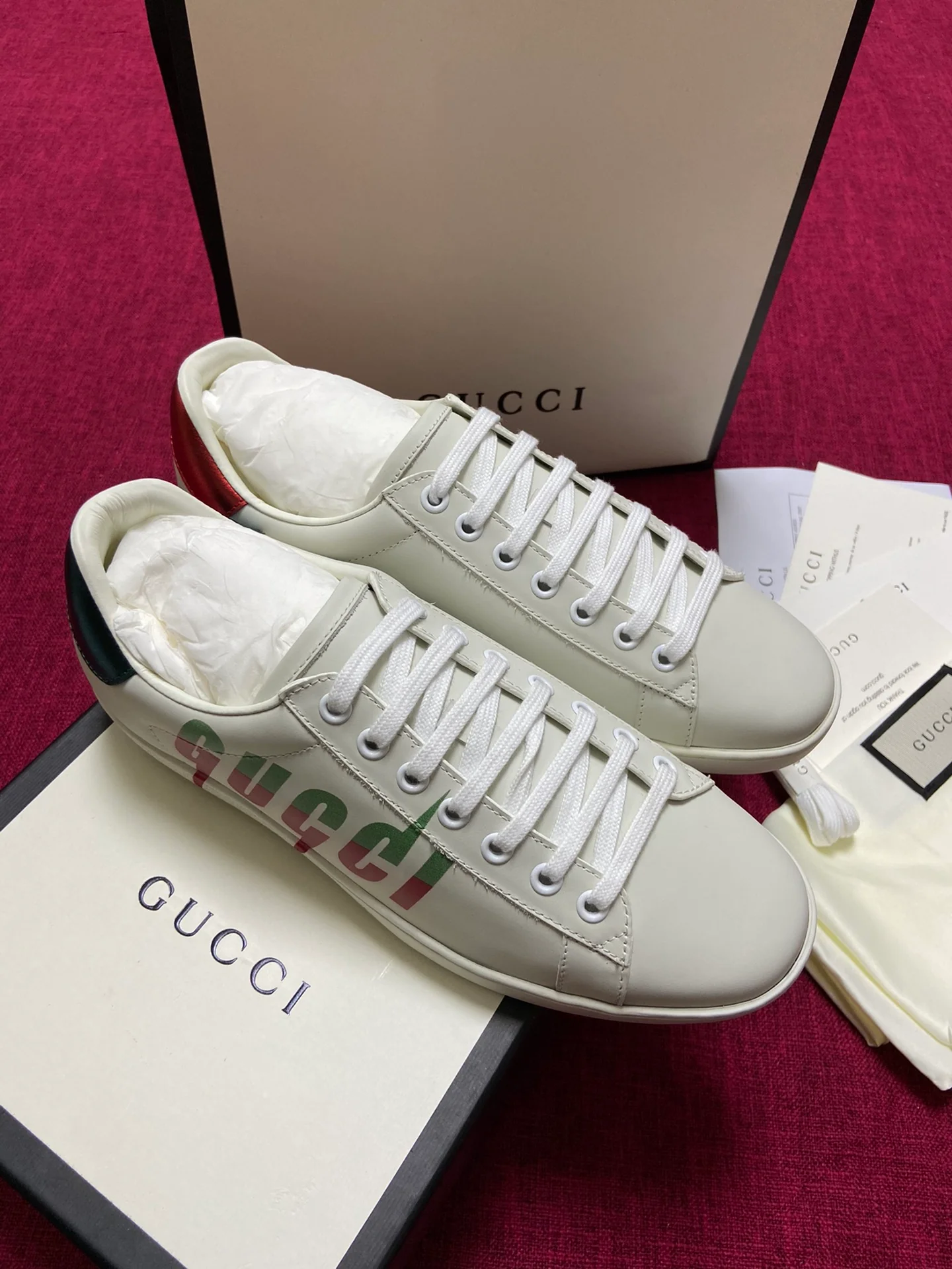 Gucci - Белые кроссовки - Кроссовки - Повседневная обувь - 5