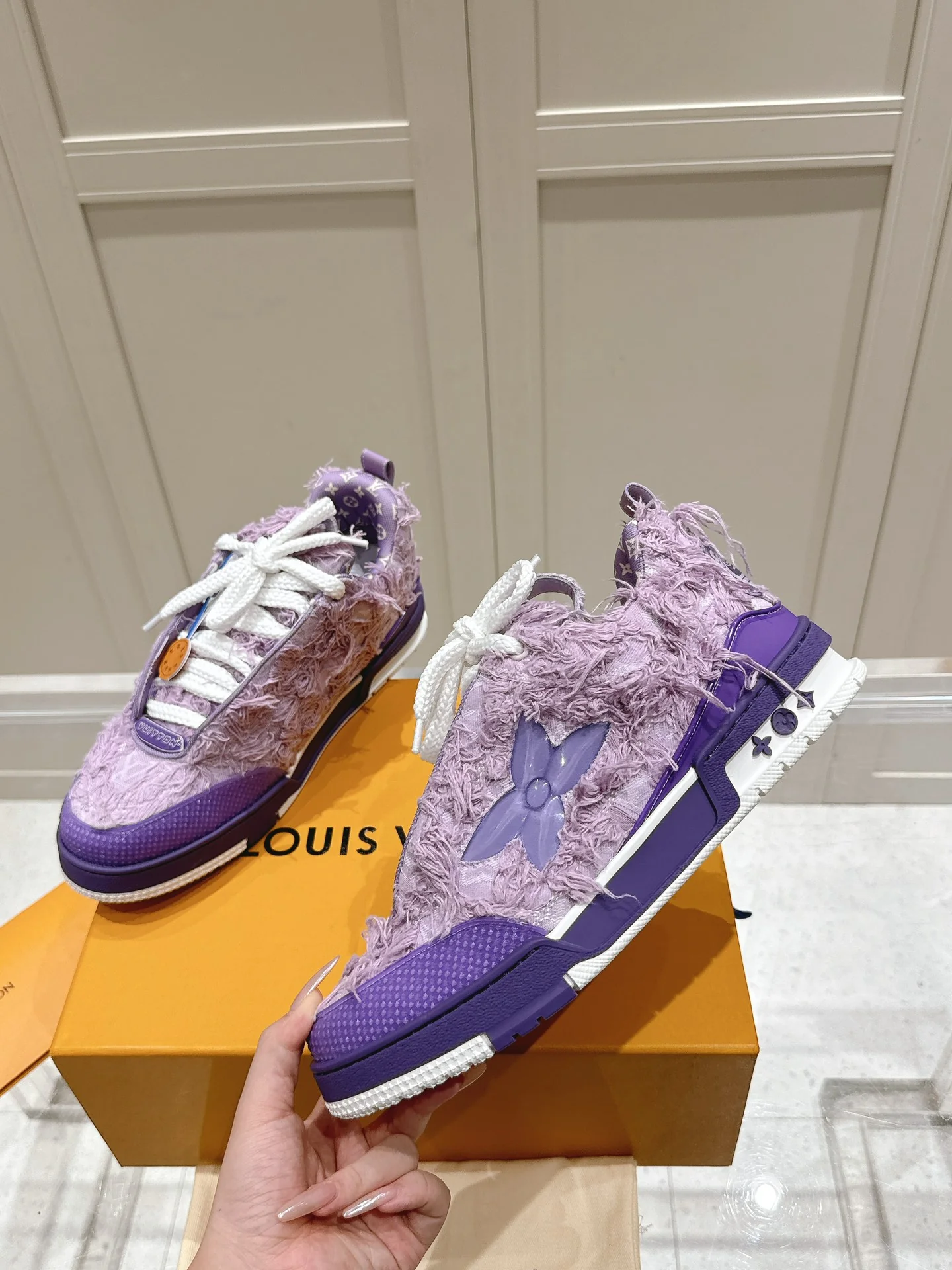 LV-2024-Кроссовки-Фиолетовые