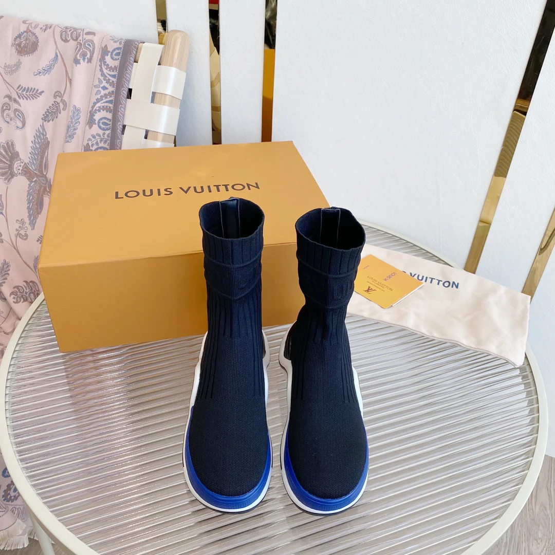 LV - Классический подиумный стиль - Ботинки-носки в стиле 