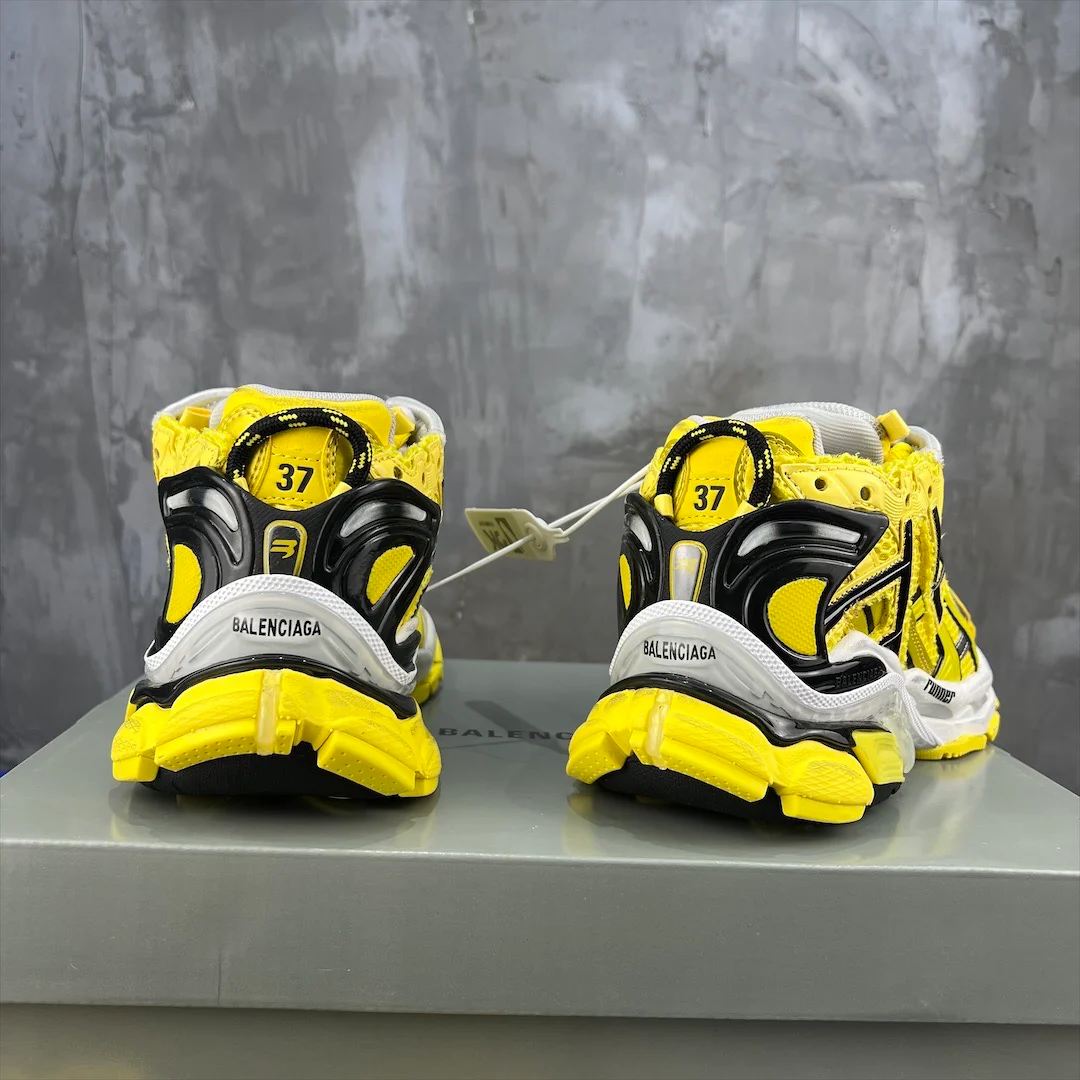 Кроссовки Balenciaga Runner - Унисекс - Флуоресцентно-желтые - 1