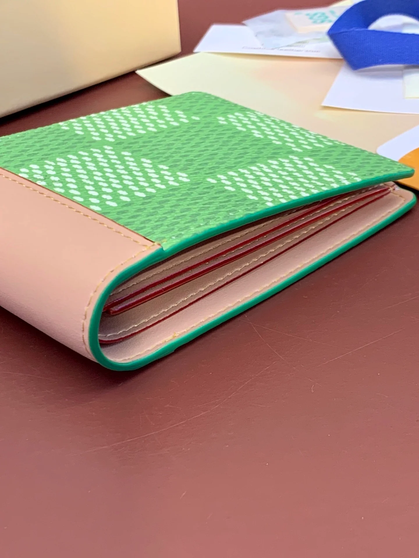 LV-n40636-тонкий кошелек с шахматным узором