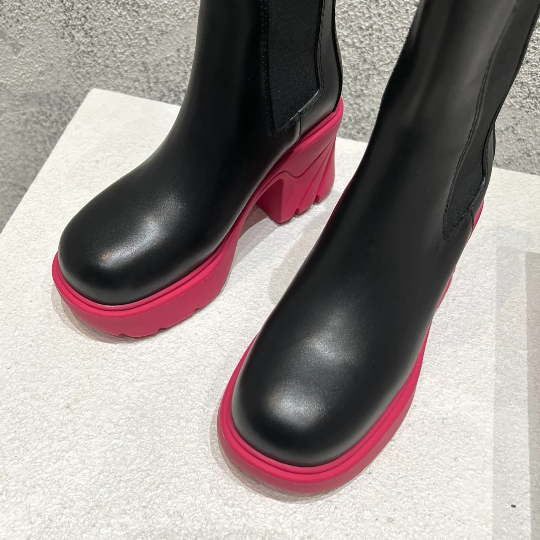 BV-22ss - Ботильоны на платформе до середины икры - Foundation