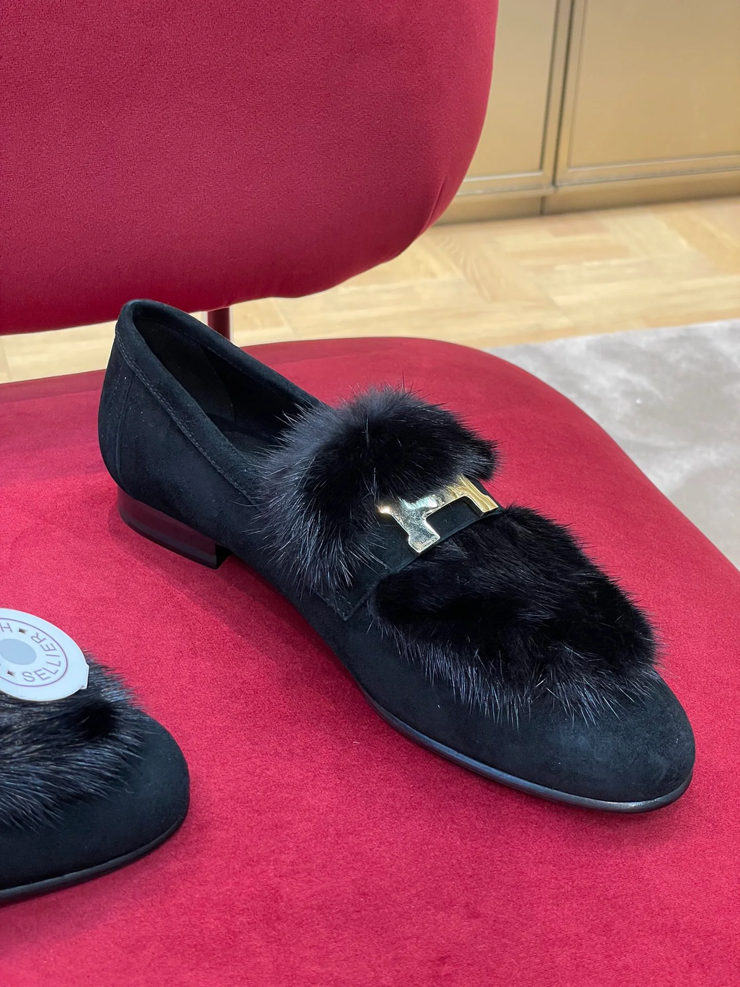 Классические лоферы Hermes из норки