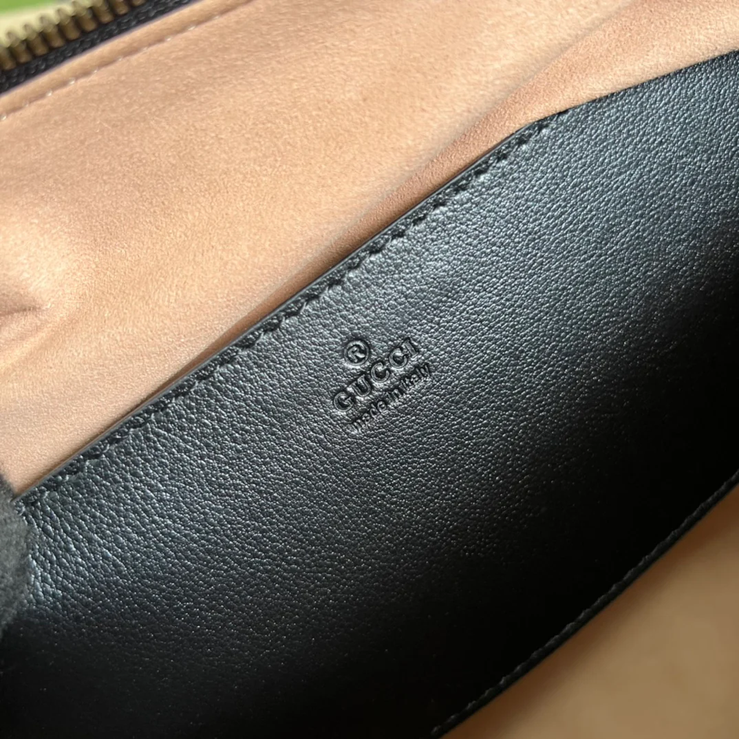 Сумка Gucci из бамбука - 30x18x15 см - Черная