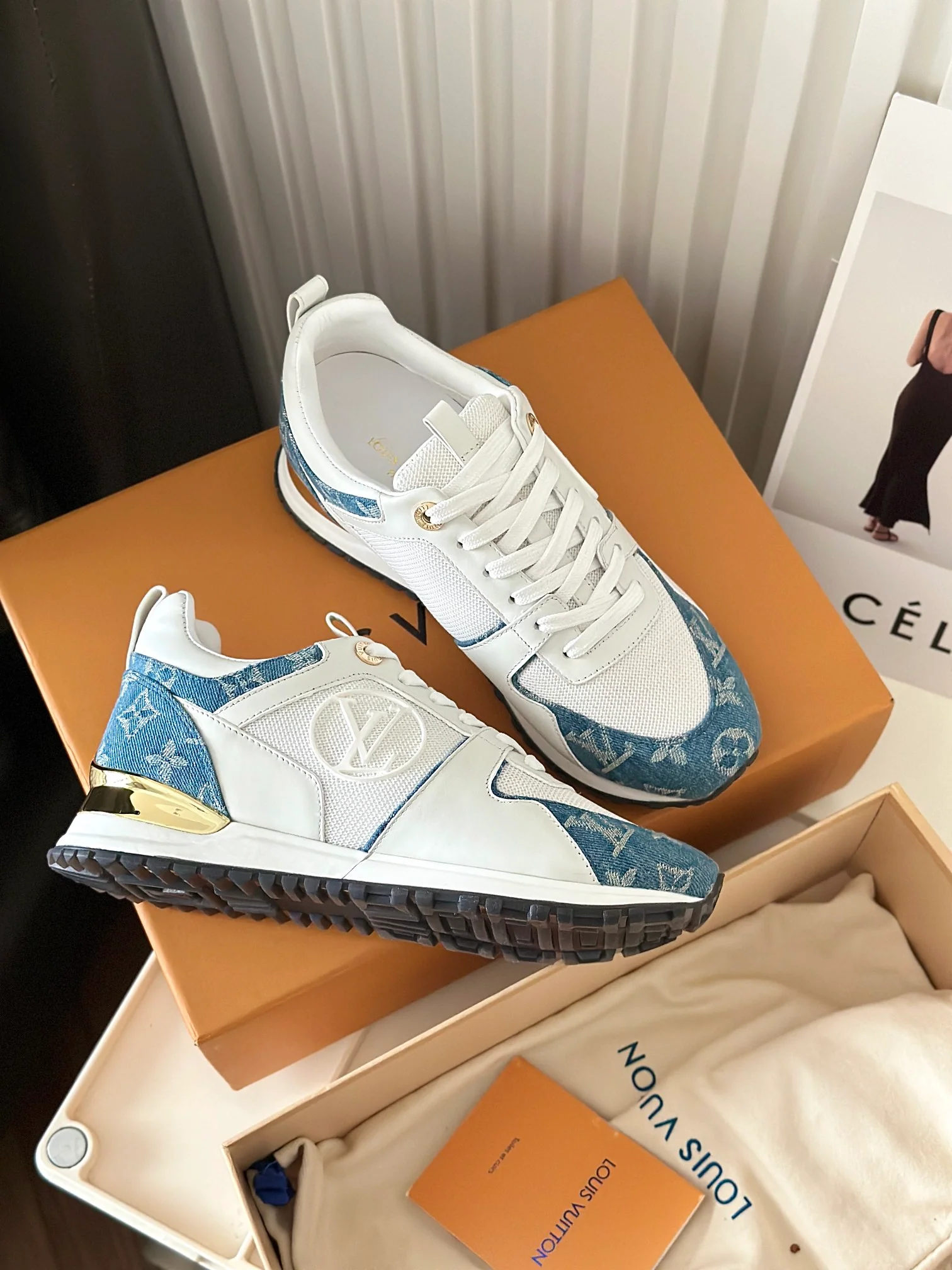 Кроссовки LV Runaway - Джинсовые - Синие