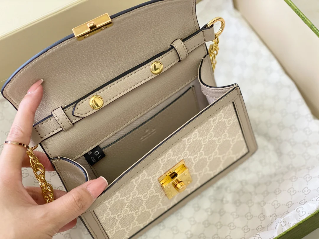 Мини-сумочка Gucci Ophidia/сумка через плечо - 19x13x6 см - цвет овсянки