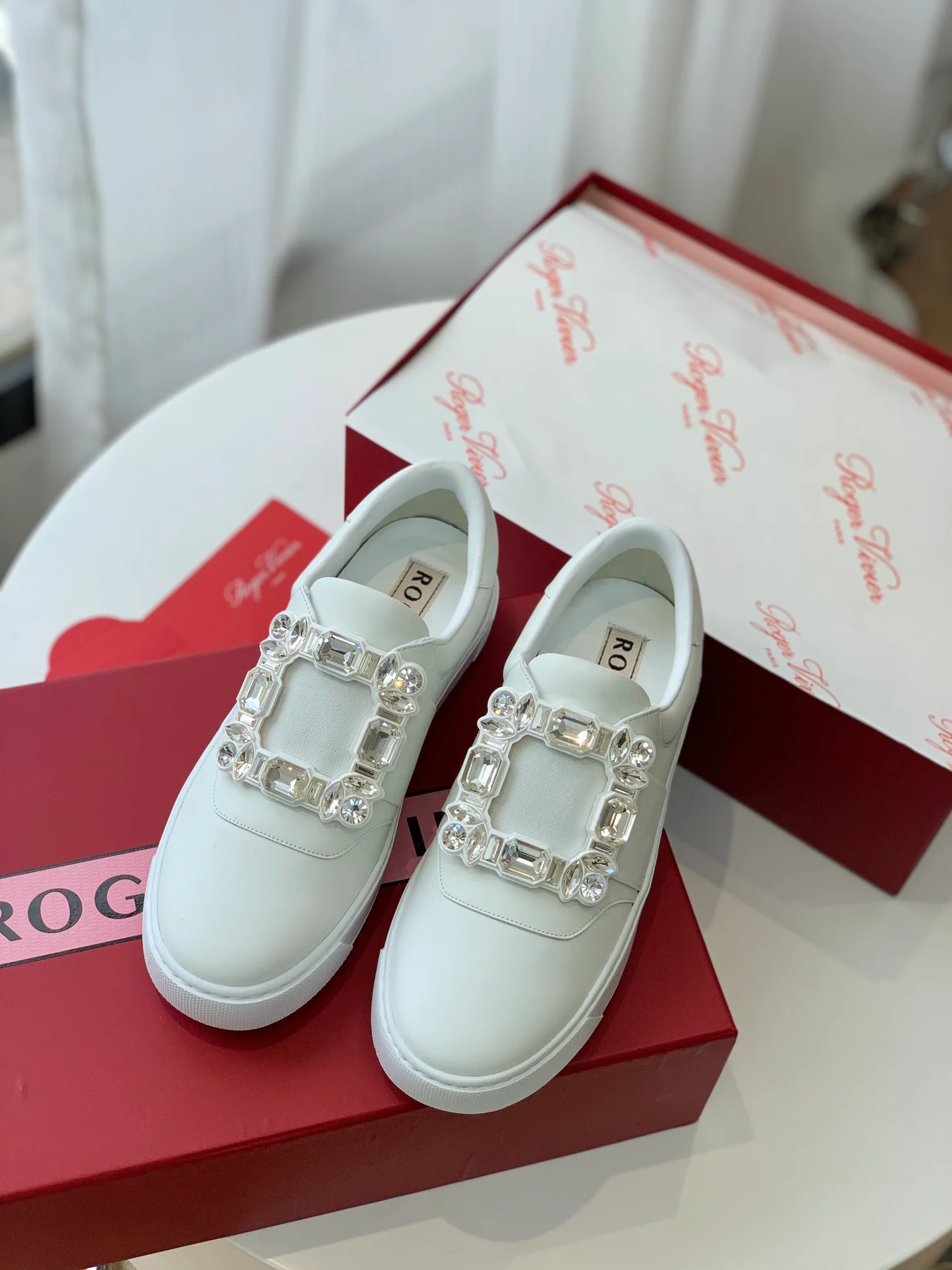 Обувь RV Shoes - Новинка весны/лета 2023 - Белые кроссовки из натуральной кожи