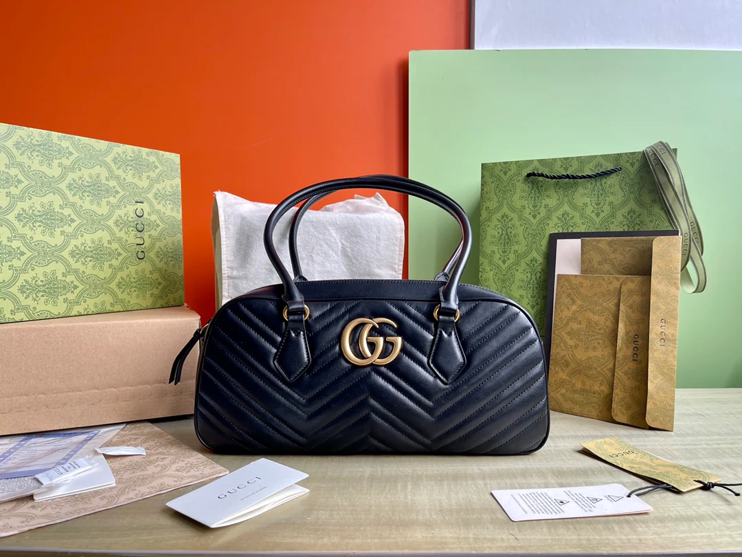 Большая сумка Gucci Marmont - черная