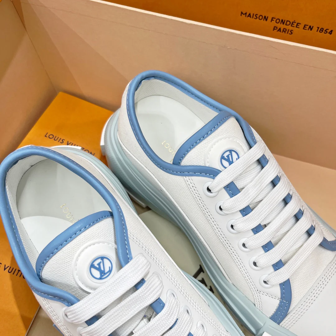 Серия LV-Squad - Кроссовки - Бело-синие - 1