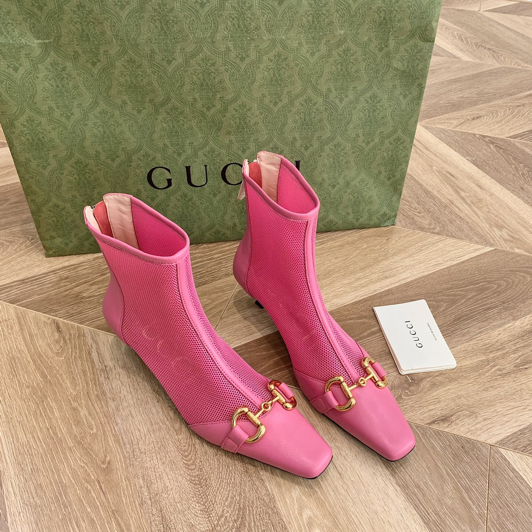 Ботильоны Gucci Street с пряжкой на низком каблуке