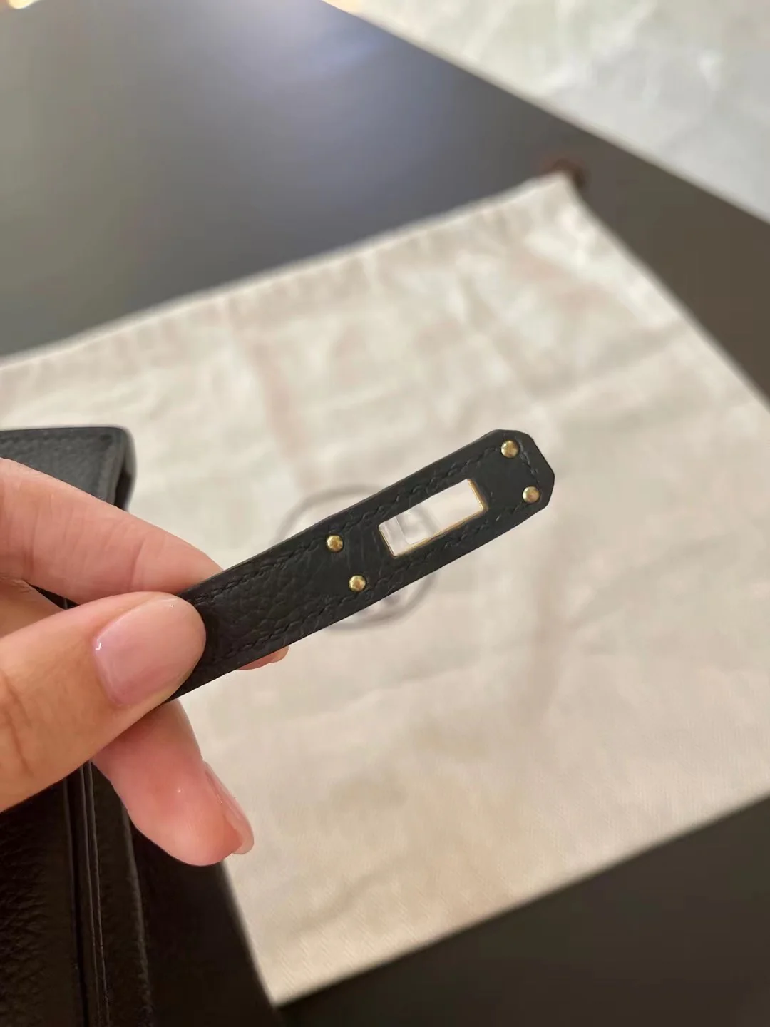 Сумка Hermes Birkin 25 Togo Black с золотой пряжкой