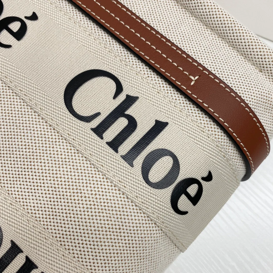 Сумка-тоут Chloe Woody - Маленькая - Коричневая