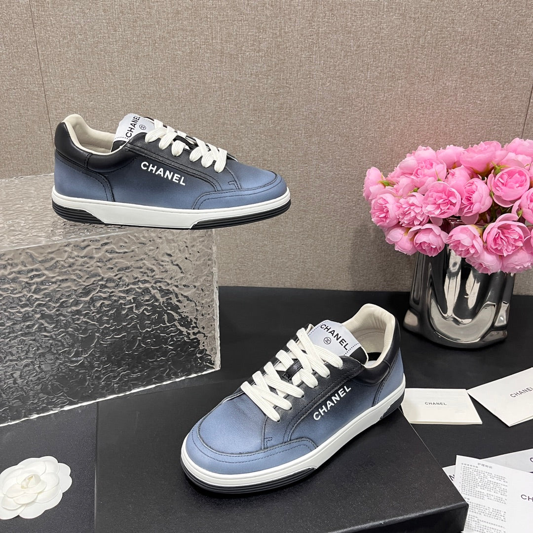 Повседневные туфли Chanel 2024 - темно-синие