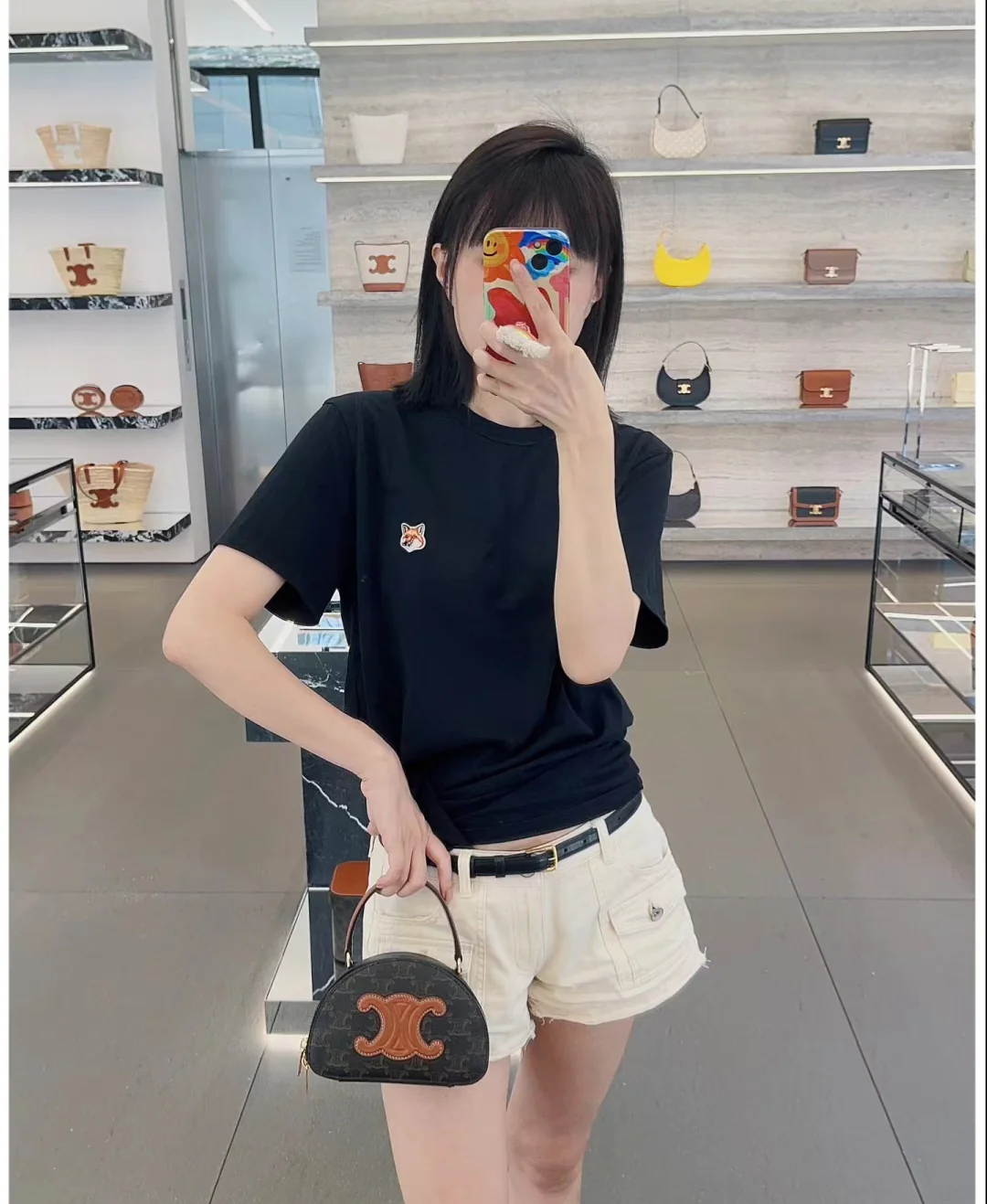 Celine - сумка ?Полумесяц? из телячьей кожи