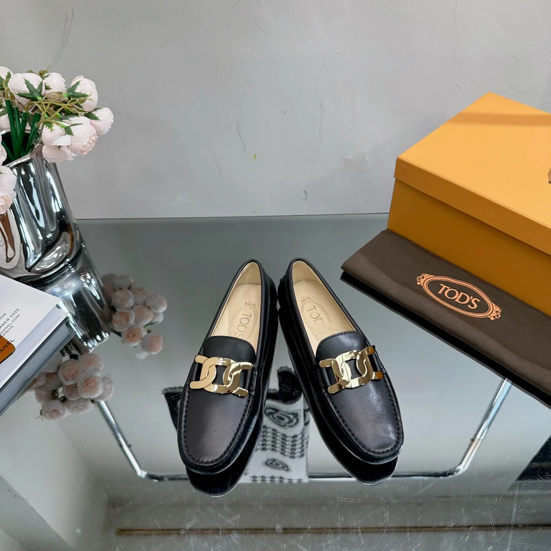 Tods - Лоферы - Металлический черный